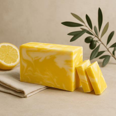 Lemon Olive Oil Bar Soap - Spanish - SHAMTAM.COM