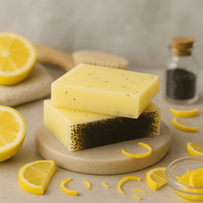 Lemon Poppy Soap Bar - 100g - SHAMTAM.COM