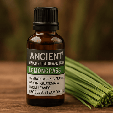 Lemongrass Essential Oil Organic Steam Distilled 50ml