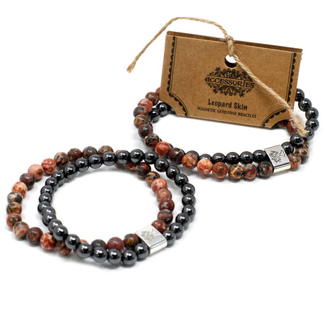 Leopard Skin Bracelet - Magnetic Gemstone Crystal - SHAMTAM.COM