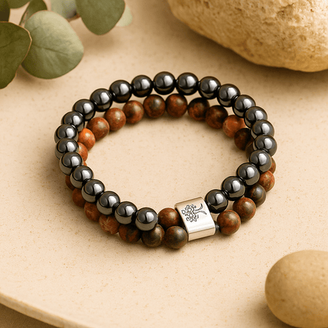 Leopard Skin Bracelet Magnetic Gemstone - SHAMTAM.COM