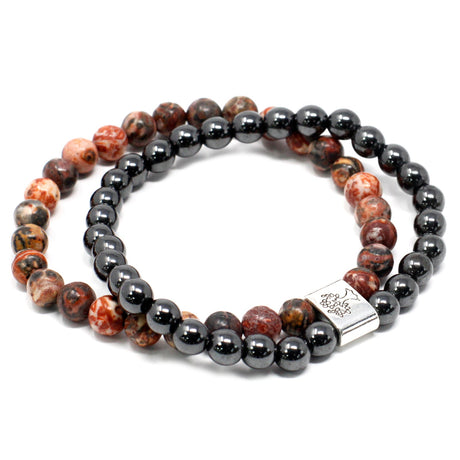 Leopard Skin Bracelet - Magnetic Gemstone Crystal - SHAMTAM.COM