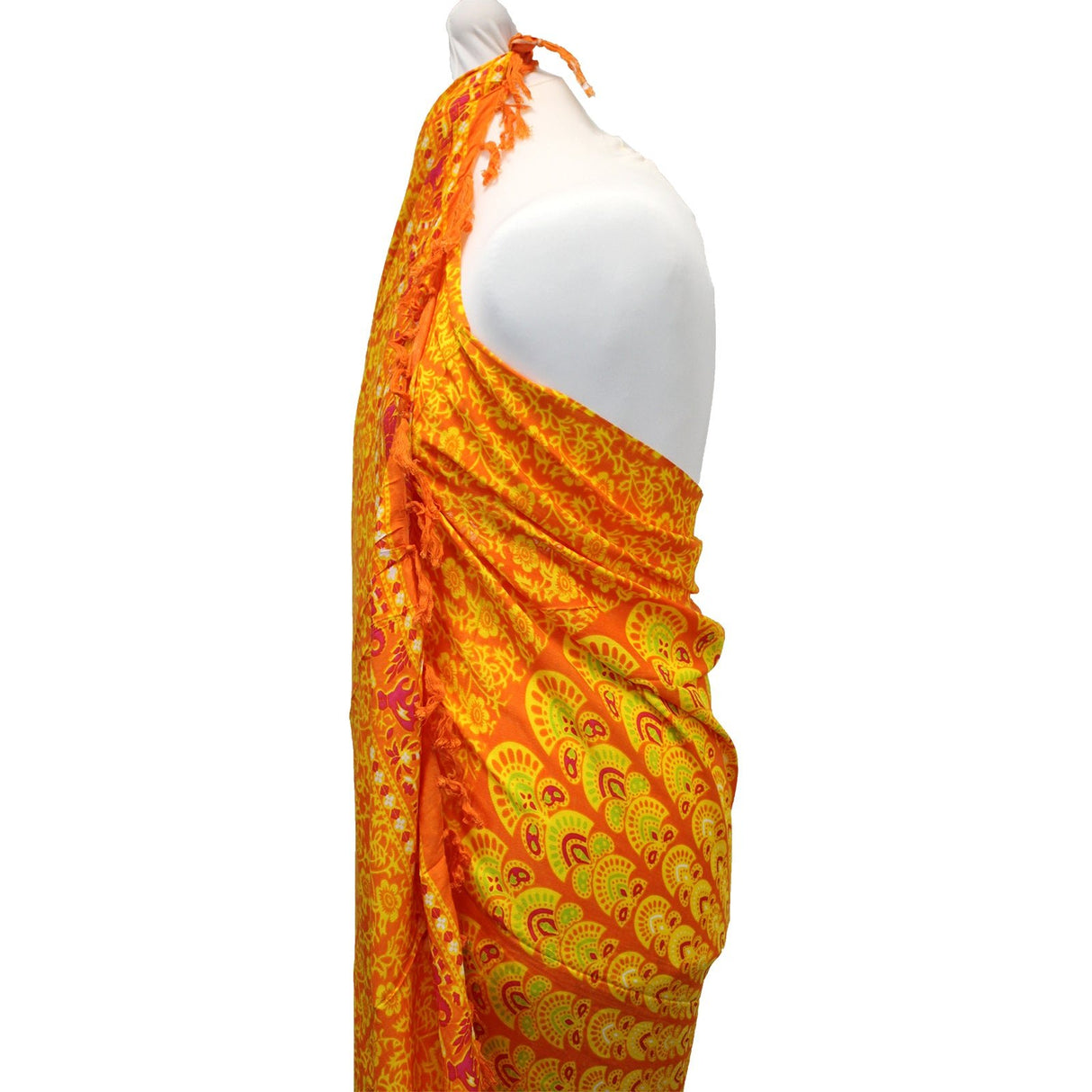 Lime Orange Mandala Sarongs - SHAMTAM.COM