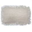 Linen Cushion 30x50cm with fringe - SHAMTAM.COM