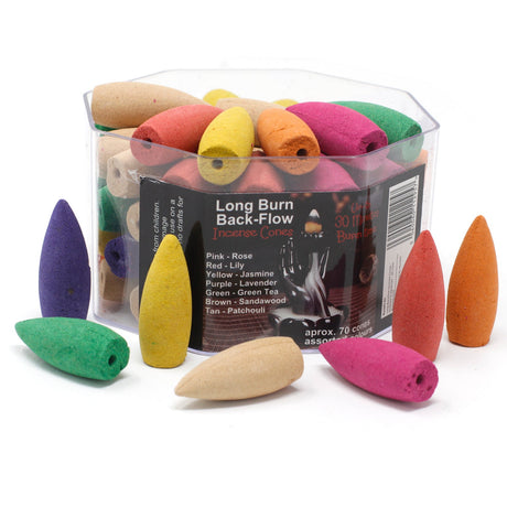 Backflow Incense Cones - Assorted Fragrances - 30 min Burning time - SHAMTAM.COM