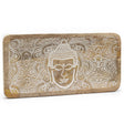 Long Tray 30x15x2.5cm - Buddha Face Whitewash - SHAMTAM.COM