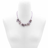 Amethyst Necklace - Longstone Gem - SHAMTAM.COM