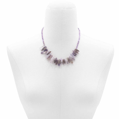 Amethyst Necklace - Longstone Gem - SHAMTAM.COM