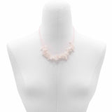 Rose Quartz Necklace - Longstone Gem Crystal - SHAMTAM.COM