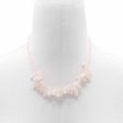 Rose Quartz Necklace - Longstone Gem Crystal - SHAMTAM.COM