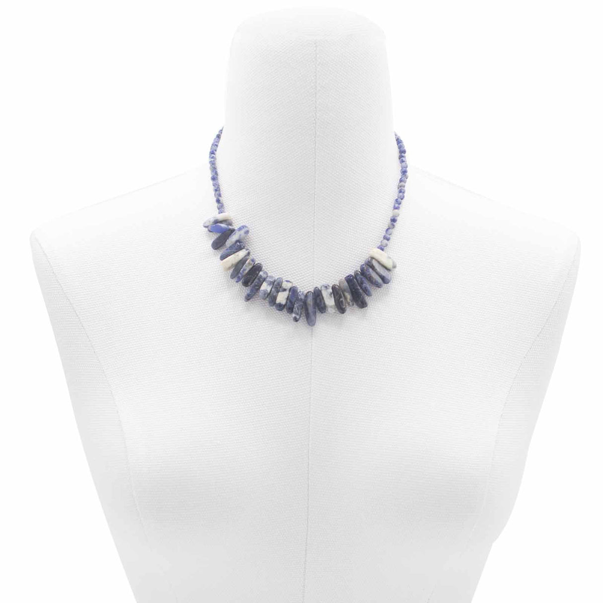 Sodalite Necklace - Longstone Gem Crystal - SHAMTAM.COM