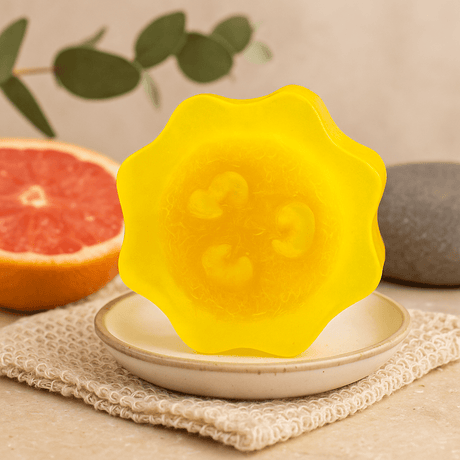 Loofah Soap Bar Grapefruit Exfoliating 100g - SHAMTAM.COM