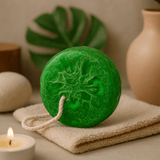 Loofah Soap on a Rope, Mango - SHAMTAM.COM