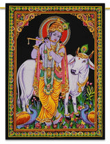 Lord Krishna Indian Tapestry - SHAMTAM