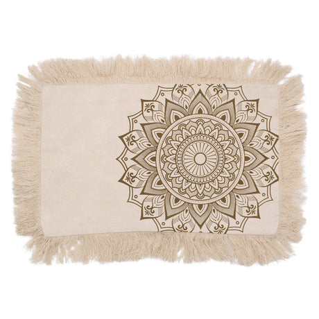 Lotus Mandala Cushion - 30x50cm - bronze - SHAMTAM.COM