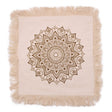 Lotus Mandala Cushion Cover - 45x45cm - bronze - SHAMTAM.COM