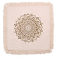 Lotus Mandala Cushion Cover - 60x60cm - bronze - SHAMTAM.COM