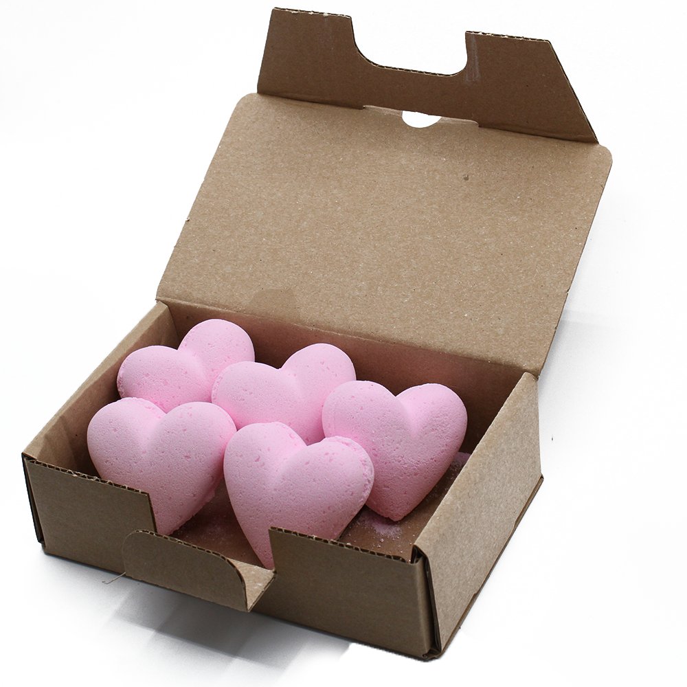 Love Heart Bath Bomb 70g - Bubblegum - SHAMTAM.COM