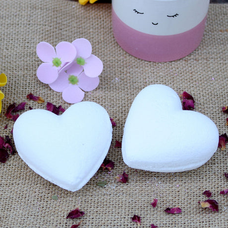 Love Heart Bath Bomb 70g - Coconut - SHAMTAM.COM