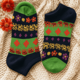 Low Cut Socks S/M 3.5 - 6.5 Lucky Elephant - SHAMTAM.COM