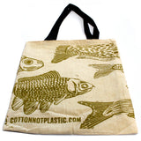 Tote Bag 2x4oz Reversible Cotton Bag 38x42cm - (2 designs) - SHAMTAM.COM