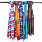 Boho Scarf Indian - 28x72cm - Random Blues - SHAMTAM.COM