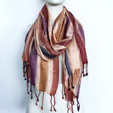 Boho Scarf Indian - 28x72cm - Random Greens - SHAMTAM.COM