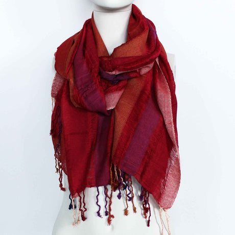 Boho Scarf Indian - 28x72cm - Random Purples - SHAMTAM.COM