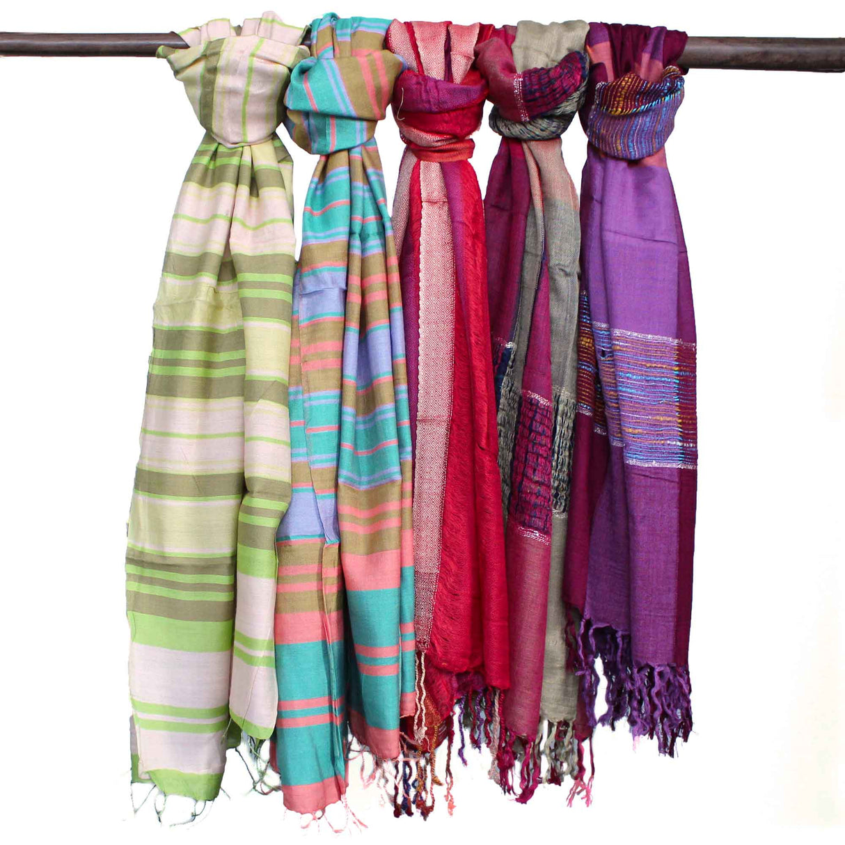 Boho Scarf Indian - 28x72cm - Random Purples - SHAMTAM.COM