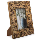 Lrg Mango Wood Picture Frame (for 13x18cm) 28x23x2cm - Buddha - Black - SHAMTAM.COM