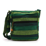 Lrg Nepal Sling Bag (Adjustable Strap) - Forest Green - SHAMTAM.COM