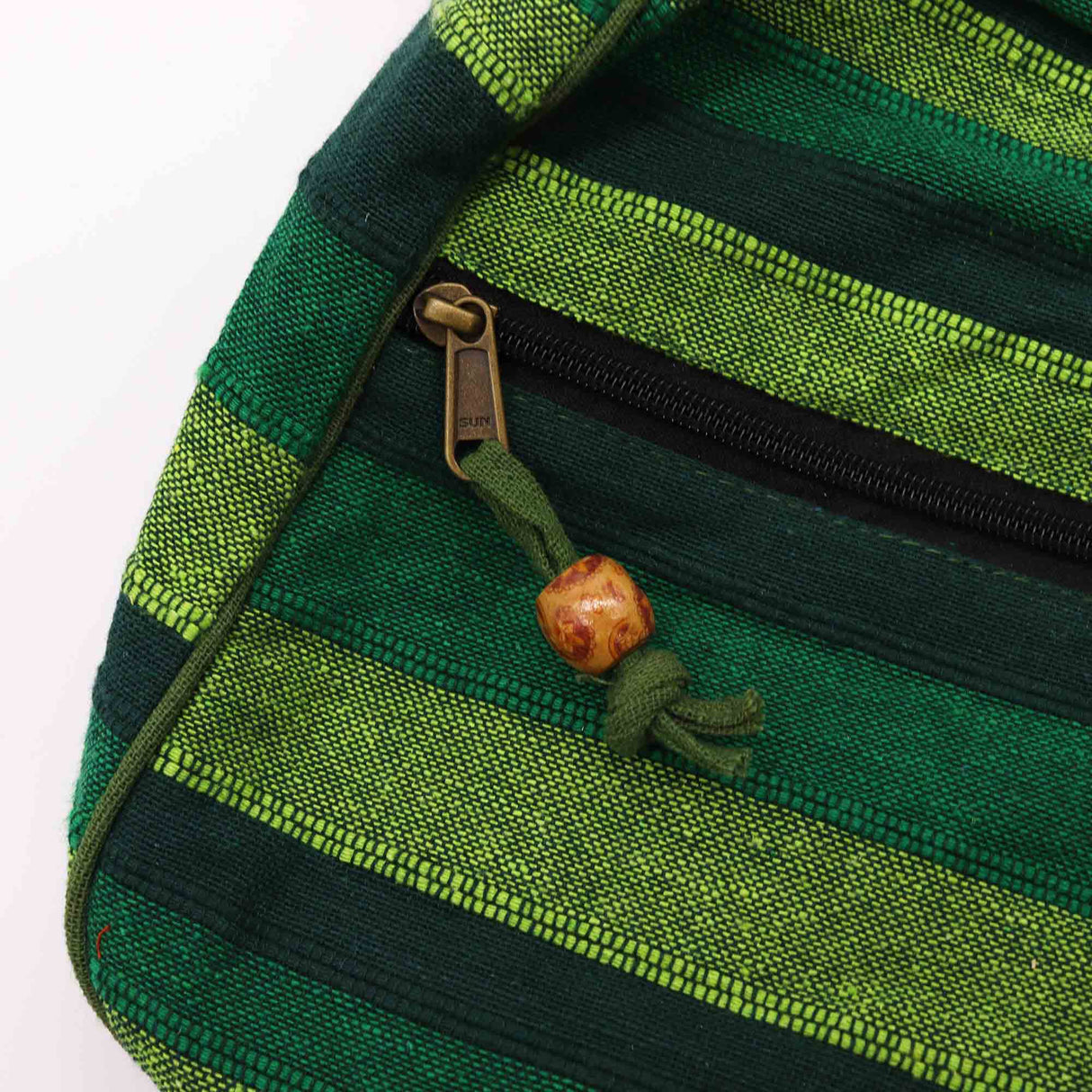 Lrg Nepal Sling Bag (Adjustable Strap) - Forest Green - SHAMTAM.COM