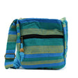 Lrg Nepal Sling Bag (Adjustable Strap) - Spring Meadows Green & Blue - SHAMTAM.COM