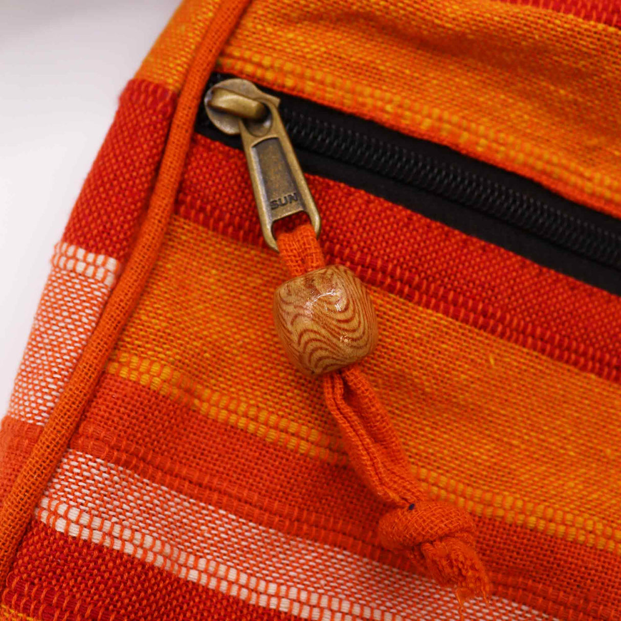 Nepal Sling Bag (Adjustable Strap) - Sunrise Orange - SHAMTAM.COM