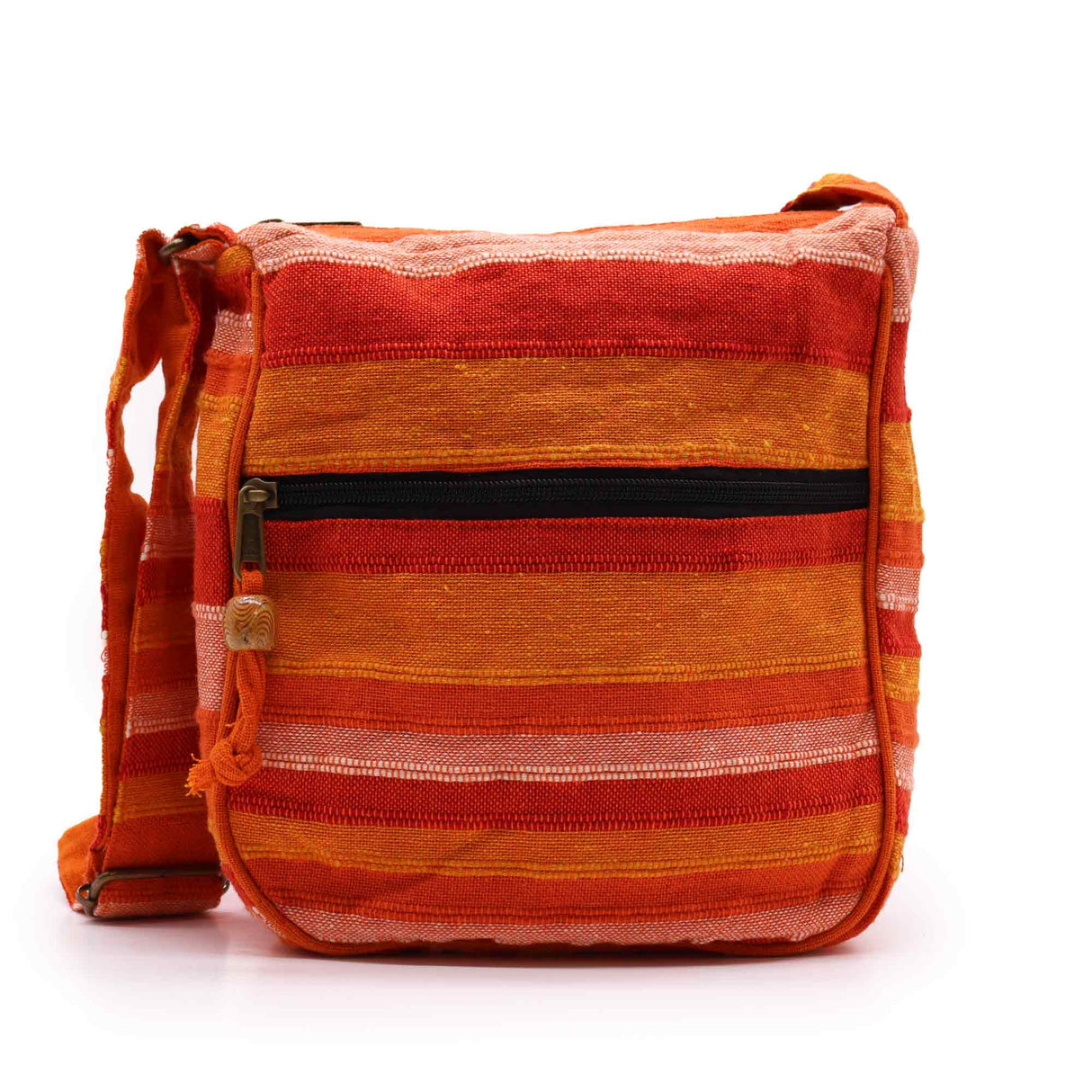 Nepal Sling Bag (Adjustable Strap) - Sunrise Orange - SHAMTAM.COM