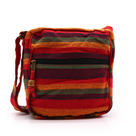 Nepal Sling Bag (Adjustable Strap) - Sunset Reds - SHAMTAM.COM