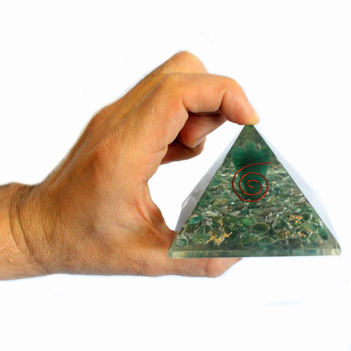 Orgonite Pyramid - Angel Copper Gemstones Crystals 70mm - SHAMTAM.COM