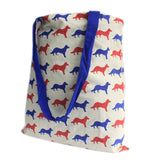 Tote Bag Reversible - Fox - Blue - SHAMTAM.COM