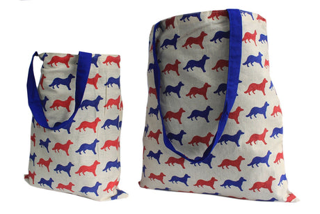 Tote Bag Reversible - Fox - Blue - SHAMTAM.COM