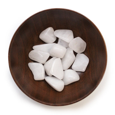 Snow Quartz Tumbled Stone Crystals Gemstones - SHAMTAM.COM