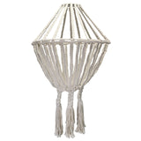 Macrame Chandelier - Large Drop Natural - SHAMTAM.COM