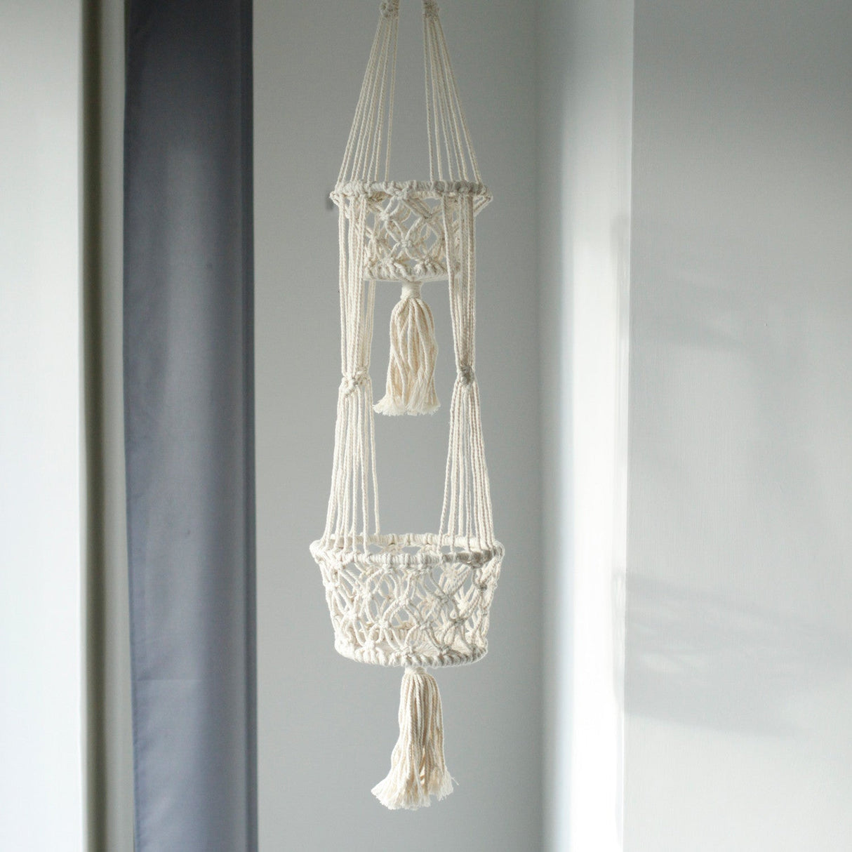 Macrame Pot Holder - Double Holder - SHAMTAM.COM