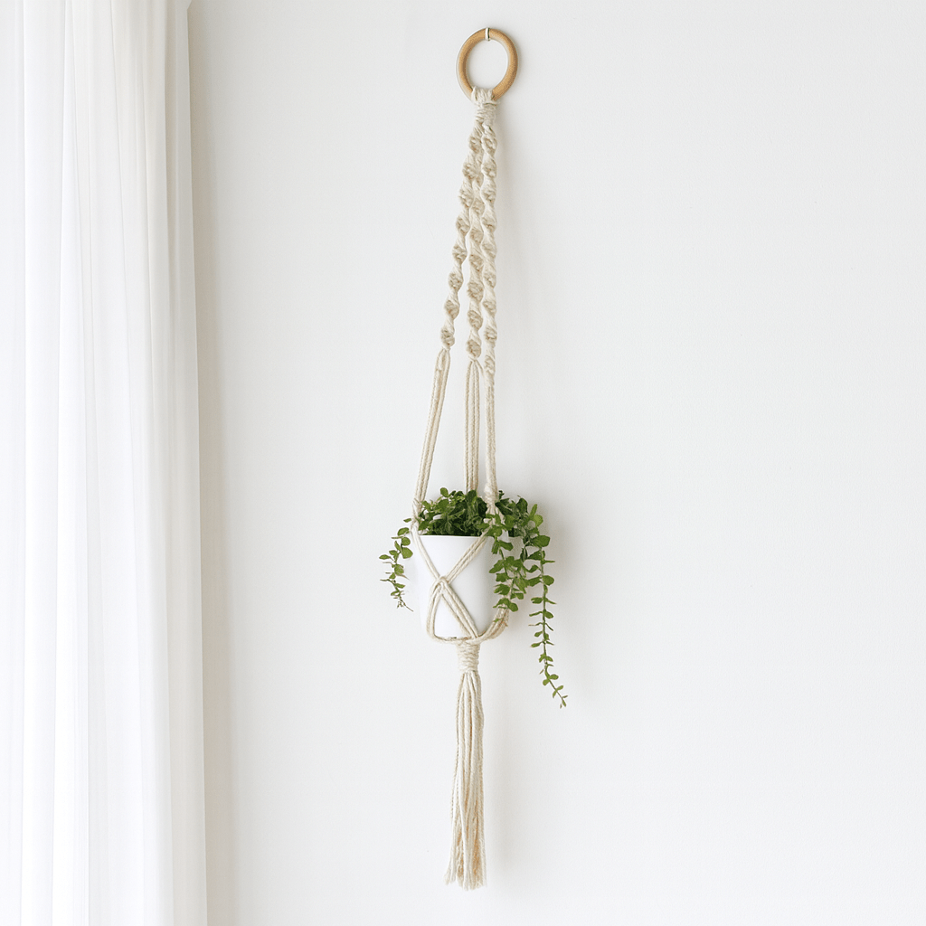 Macrame Pot Holder Extra Long Large - SHAMTAM.COM