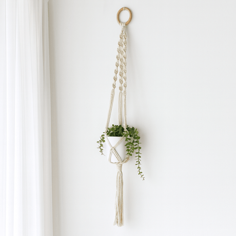 Macrame Pot Holder Extra Long Large - SHAMTAM.COM
