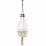 Macrame Pot Holder - Single Beaded - SHAMTAM.COM