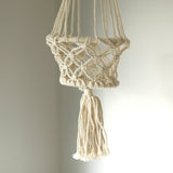 Macrame Pot Holder - Single Small Pot - SHAMTAM.COM