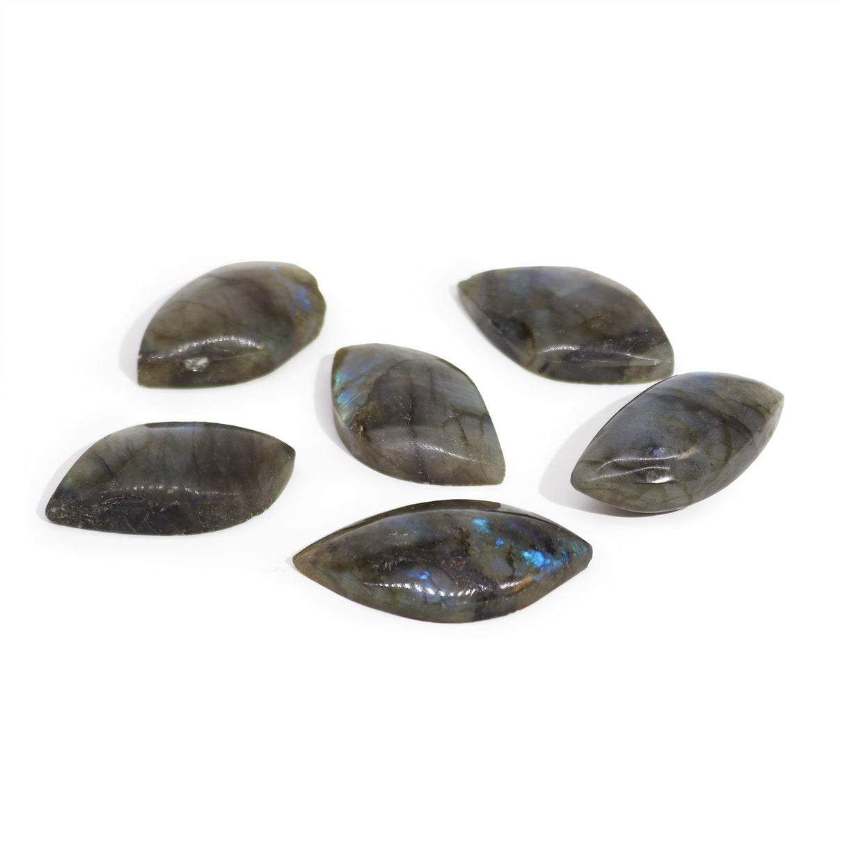 Madagascar Labradorite Leaf Stone (approx 15 - 20gms 45 - 55mm) - SHAMTAM.COM