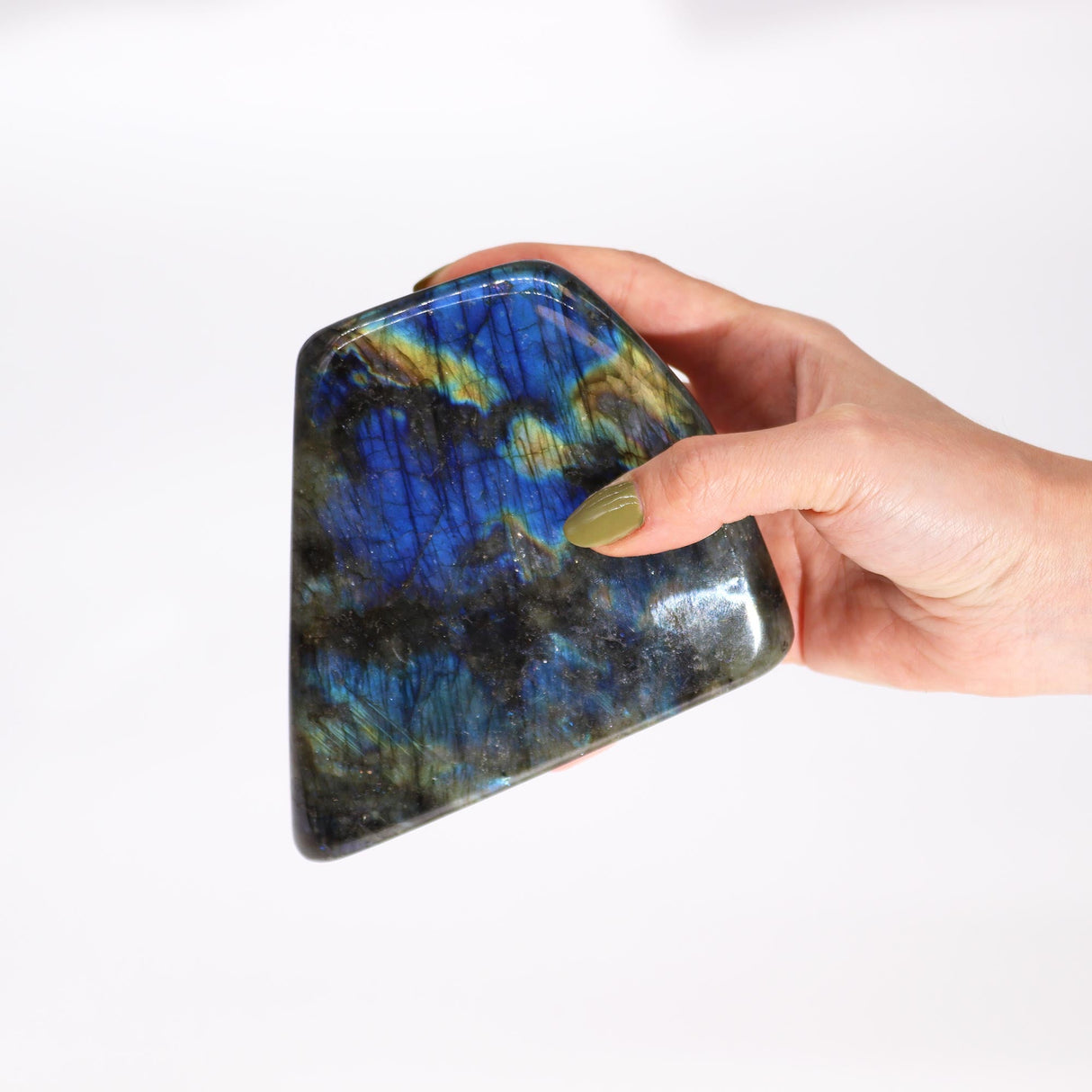 Madagascar Labradorite Statement Stone (approx 900 - 1100gms 140 - 170mm) - SHAMTAM.COM