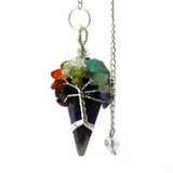 Magic Pendulum - Seven Chakra - Amethyst - SHAMTAM.COM