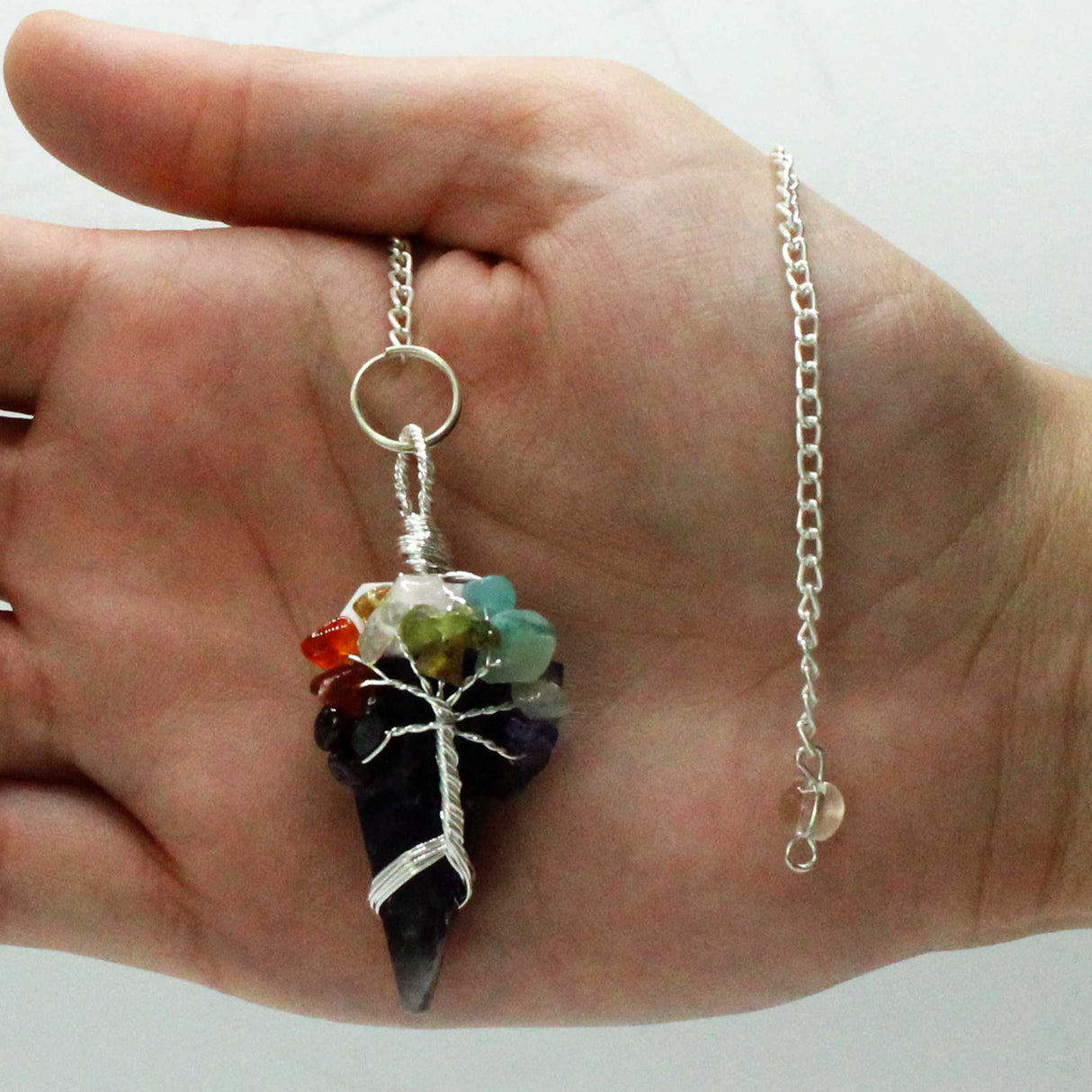 Magic Pendulum - Seven Chakra - Amethyst - SHAMTAM.COM